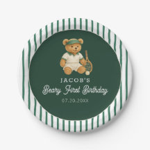 Tennis Preppy Bear 1:a födelsedagen
