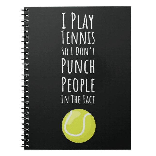 Tennis-presenter för Hennes PlayGirl Women Sports  Anteckningsbok (Framsidan)