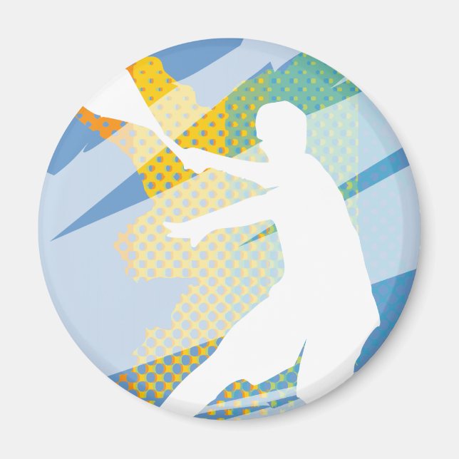 Tennis-presenter för tennisspelare och tennis fläk magnet (Framsidan)