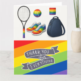 Tennis Pridet Rainbow tema Tack Kort
