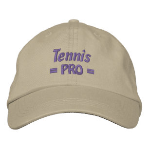 Tennis PRO-sockel Broderad Keps