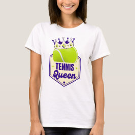 Tennis Queen - Court Stil för Racket Royal T Shirt