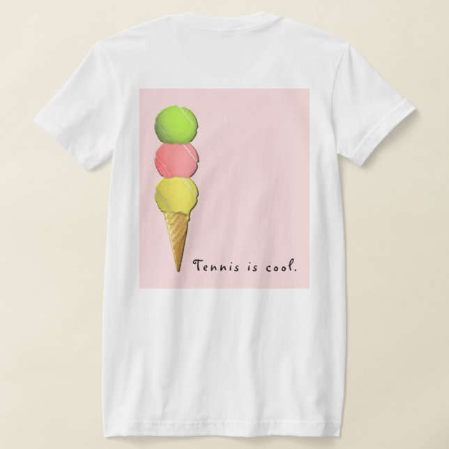 Tennis Quote T Shirt (Laydown Baksida)