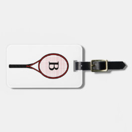Tennis Racket Design Bagagebricka