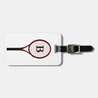Tennis Racket Design Bagagebricka