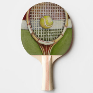 Tennis Racket med Boll Lutning vid domstolen