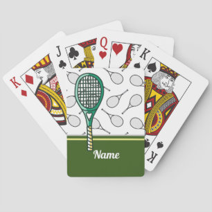 Tennis racket med namn casinokort