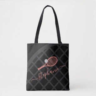 Tennis Racket Monogram Rosa Black Sports Tygkasse