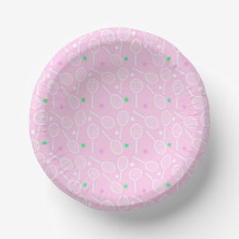 Tennis Racket Mönster Pastel Rosa