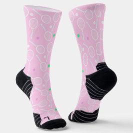 Tennis Racket Mönster Pastel Rosa