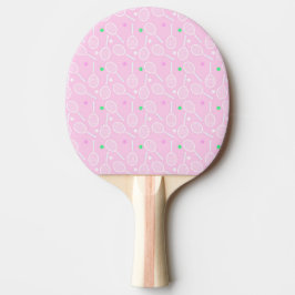 Tennis Racket Mönster Pastel Rosa