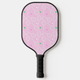 Tennis Racket Mönster Pastel Rosa