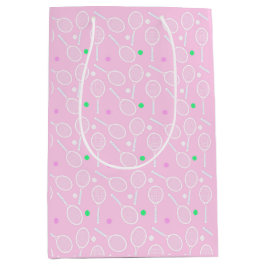 Tennis Racket Mönster Rosa