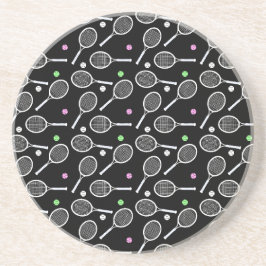 Tennis Racket Mönster Underlägg