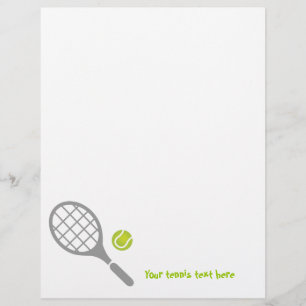 Tennis racket och boll anpassningsbar flugor