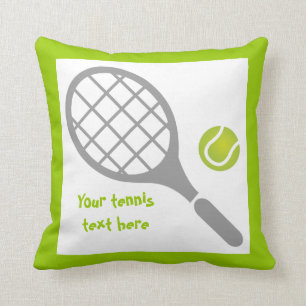 Tennis racket och boll anpassningsbar kudde