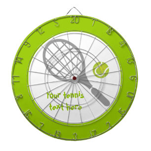 Tennis racket och boll anpassningsbar piltavla