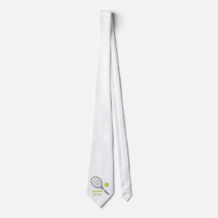 Tennis racket och boll anpassningsbar slips