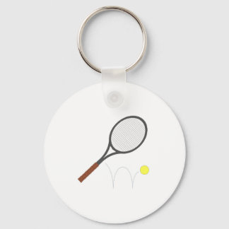 Tennis Racket och Boll Nyckelring