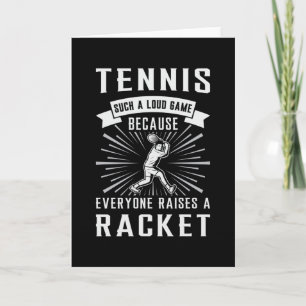 Tennis Racket Player Match Sports Court Funny Gift Kort