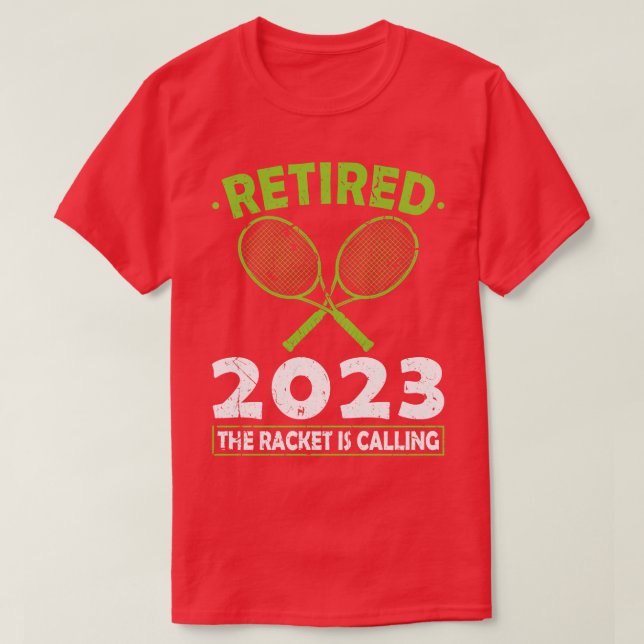 Tennis Racket ringer tennis 2023 T Shirt (Design framsida)