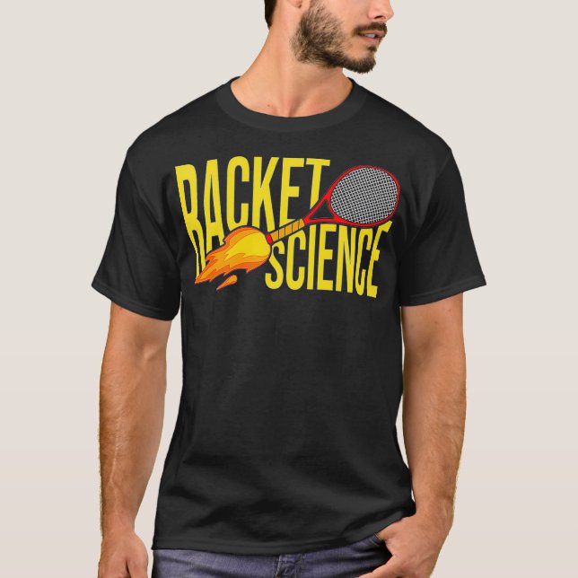 Tennis Racket Science Tennis Player Premium T Shirt (Framsida)