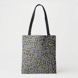 Tennis Racket Tote Bag Tygkasse