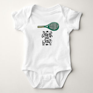 Tennis Racket värd att vänta T Shirt