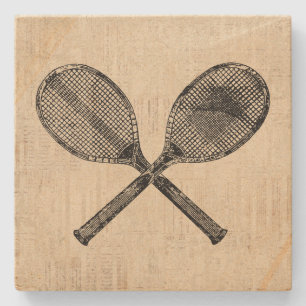 Tennis Rackets Antique Tennis Racquet Papprare Stenunderlägg