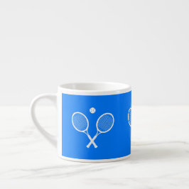 Tennis Rackets Blue Background Espressomugg