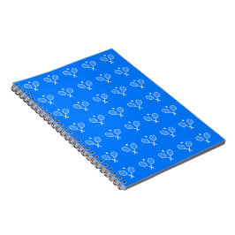 Tennis Rackets Blue Background Fodral-Mate iPhone Anteckningsbok
