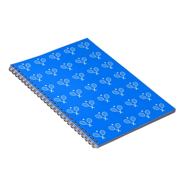 Tennis Rackets Blue Background Fodral-Mate iPhone Anteckningsbok (Högra Sidan)