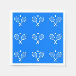 Tennis Rackets Blue Background Pappersservett