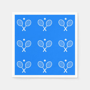 Tennis Rackets Blue Background Pappersservett