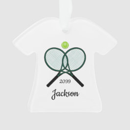 Tennis Rackets & Boll jul Akryla prydnadsföremål