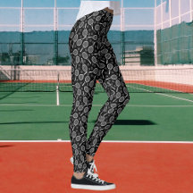 Tennis Rackets & Bollar Grått Sports Mönster Women