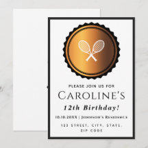 Tennis Rackets Guld & Black Elegant Sport Snyggt