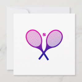 Tennis Rackets Magenta till Lila Ombre Kort