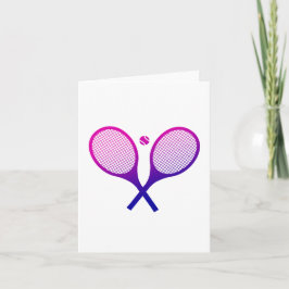Tennis Rackets Magenta till Lila Ombre Kort
