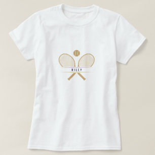Tennis Rackets & Namn Personlig Tennis T Shirt
