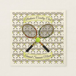 Tennis Rackets Napkins Pappersservett