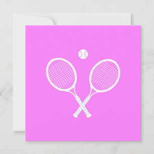 Tennis Rackets och Boll Inbjudningar
