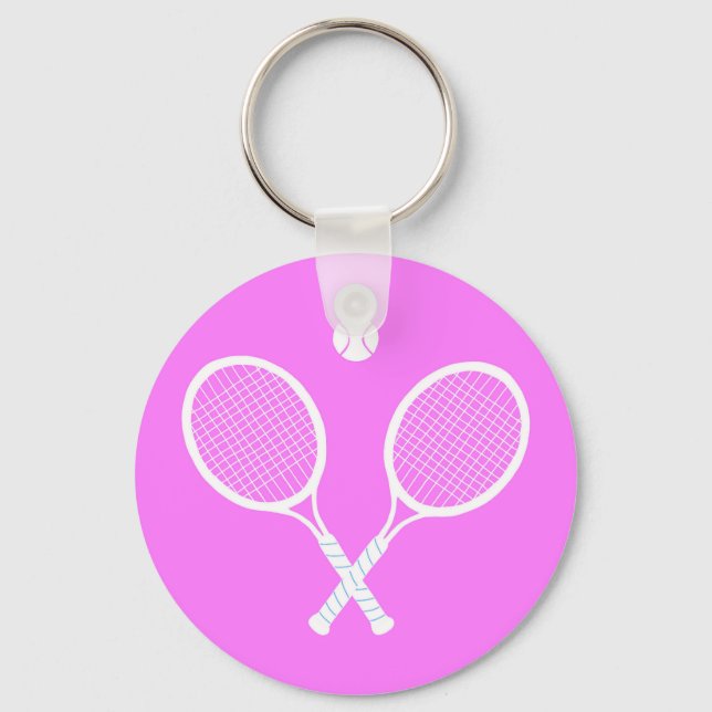 Tennis Rackets och Boll Nyckelring (Framsida)