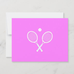 Tennis Rackets och Boll Party Rosa OSA Kort