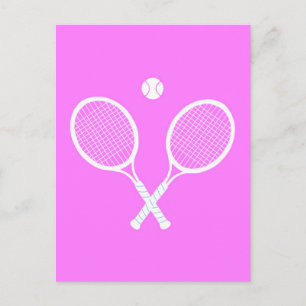 Tennis Rackets och Boll Vykort