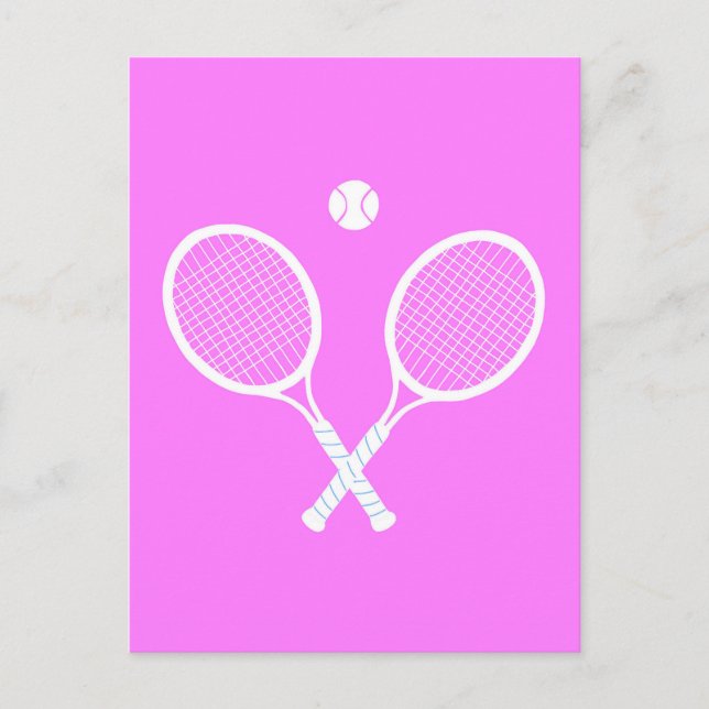 Tennis Rackets och Boll Vykort (Framsida)