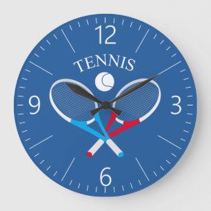 Tennis rackets och tennis boll stor klocka
