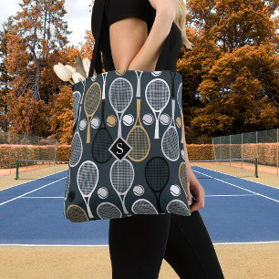 Tennis Rackets Personlig Monogrammed Sport Namn Tygkasse