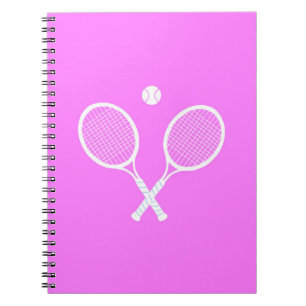 Tennis Rackets Rosa Anteckningsbok