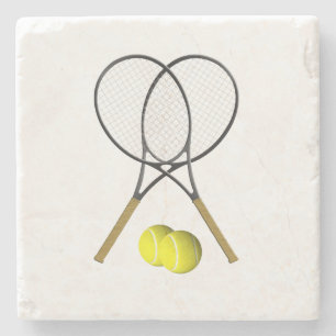 Tennis Rackets Sports Design Underlägg Sten